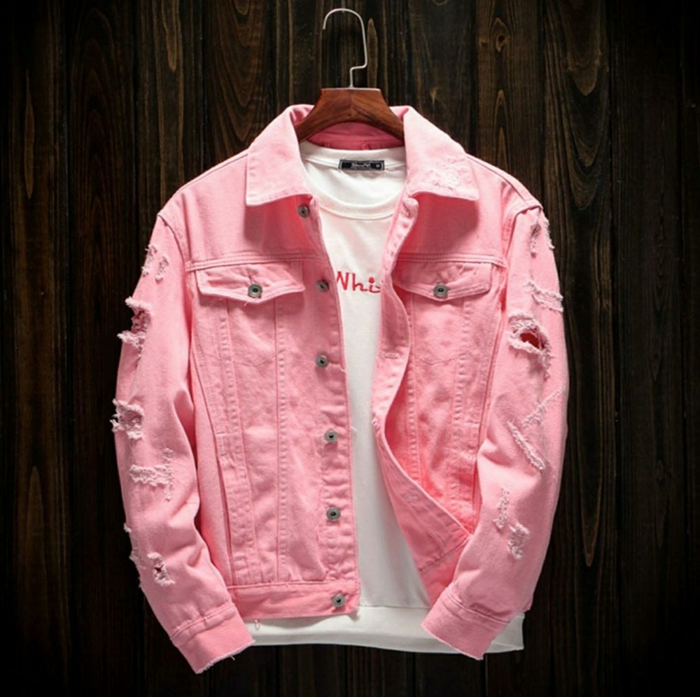 Teens' Solid Denim Jean Jacket
